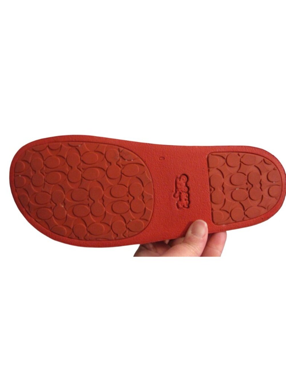 Disney x Coach Walt Disney World 9 Red Minnie Mickey Slides Sandals - Picture 4 of 4